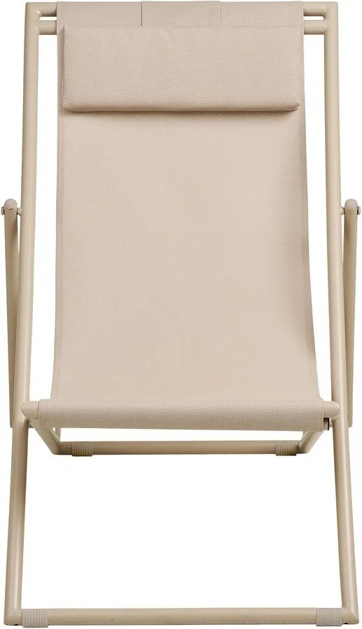 Bézs fém kerti napozóágy Curtis – House Nordic