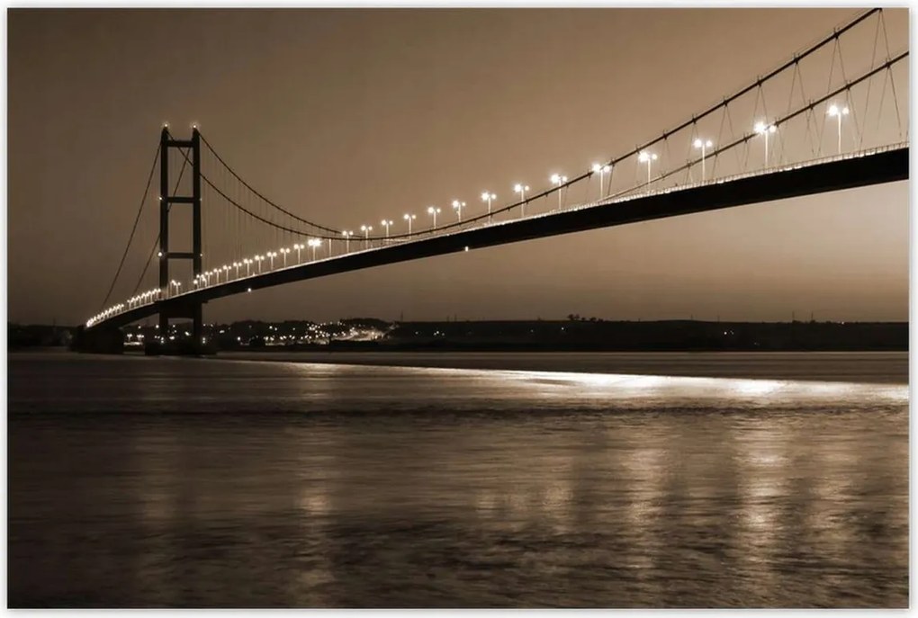 Poszterek 120x80 Szépia stílusú fotó híd