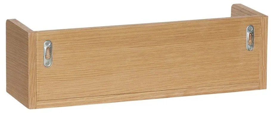 Natúr színű fali polc tölgyfa dekorral 40 cm Savor – Hübsch