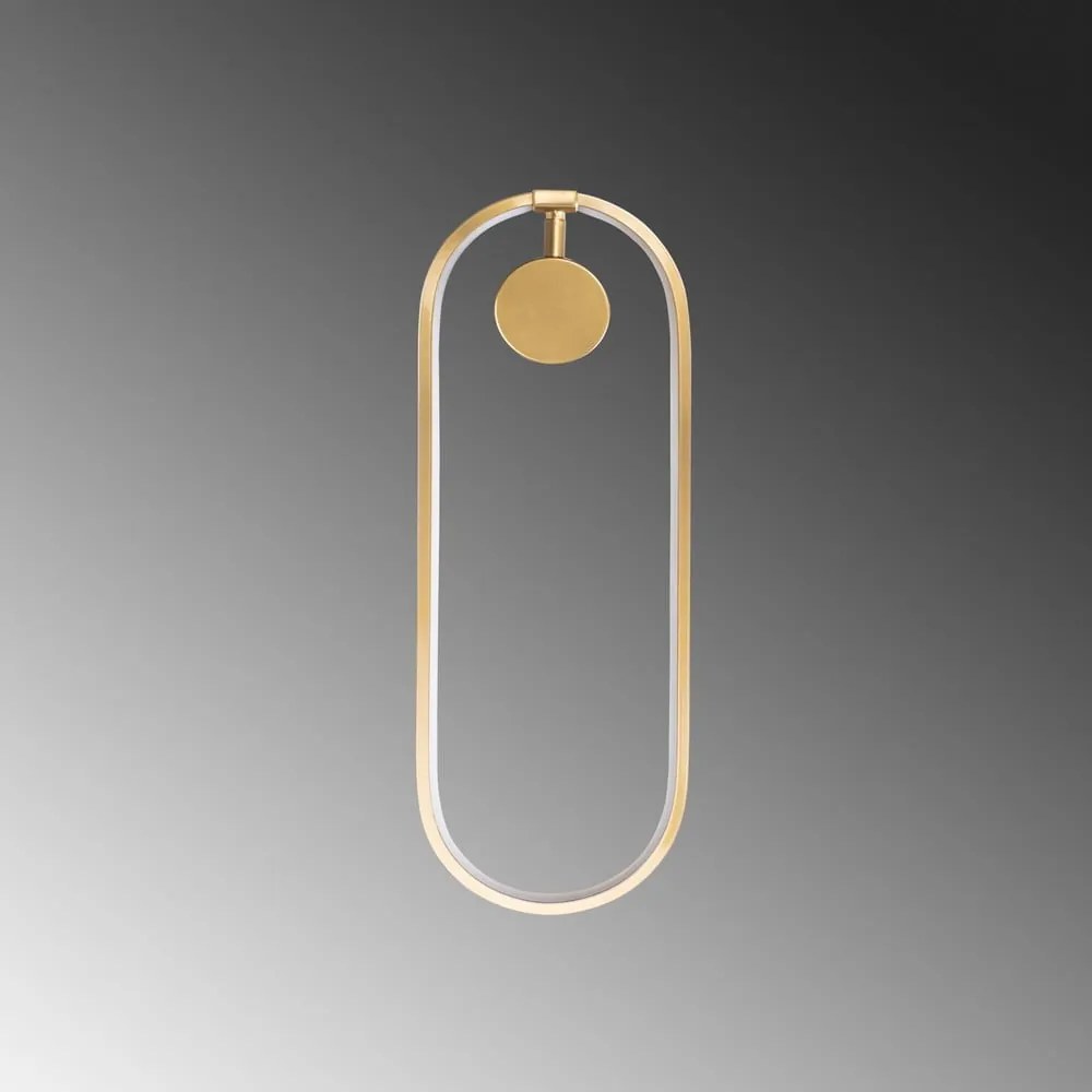 Aranyszínű LED fali lámpa Can – Opviq lights