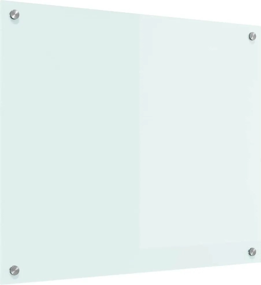 vidaXL Konyhai splashback Fehér 70 x 60 cm edzett üveg