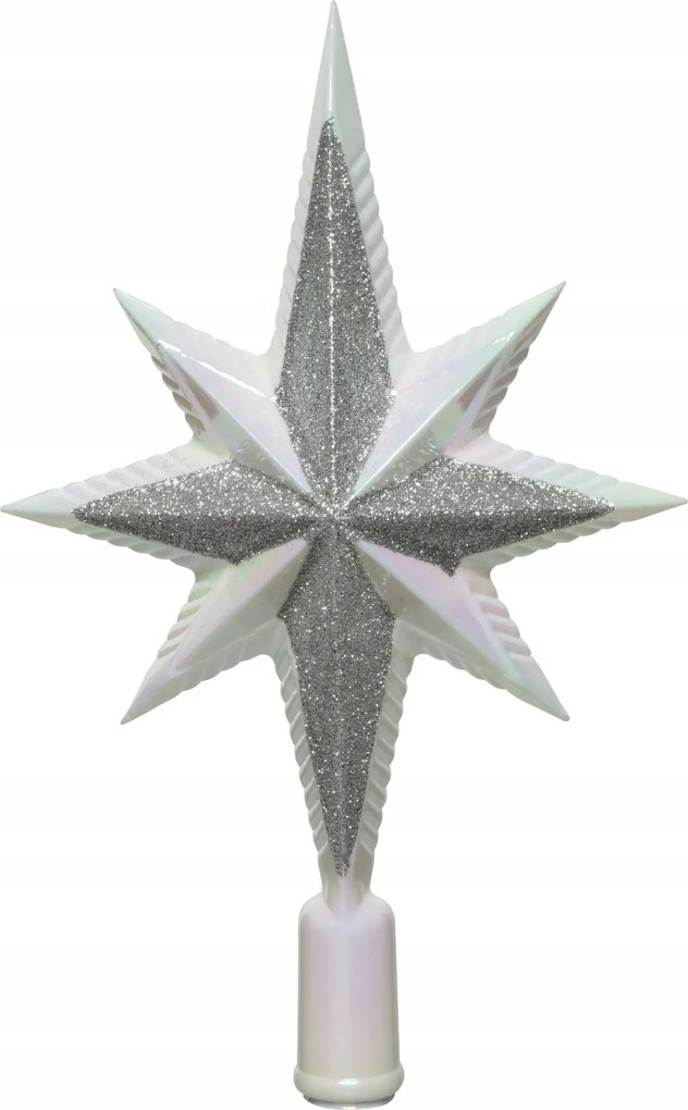 Csillag a karácsonyfára betlehemi irizáló műanyag