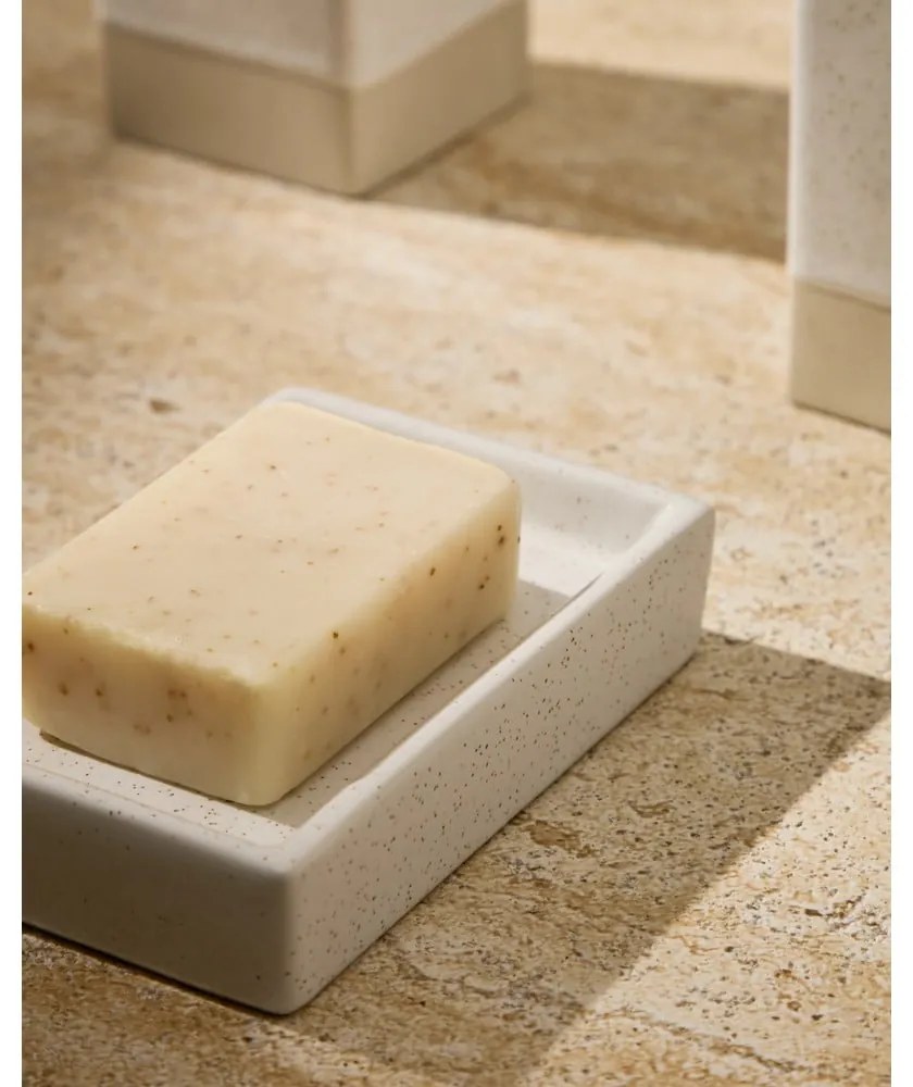 Krémszínű kerámia szappantartó Careli – Kave Home