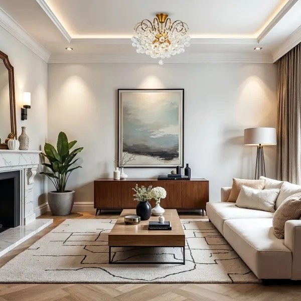 Brilagi - Felületre szerelhető csillár CRYSTAL 6xE14/60W/230V bronz