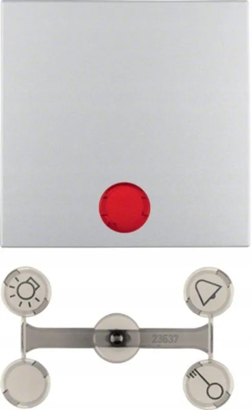 Berker Négyzet/B3/B7 alu aljzatkiegyenlítő gomb