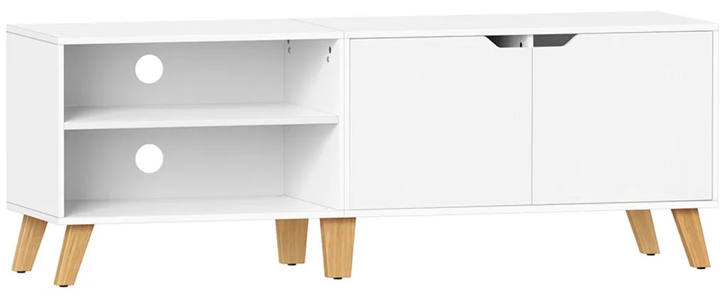 TV szekrény 2 ajtóval, 40 x 140 x 50 cm, fehér