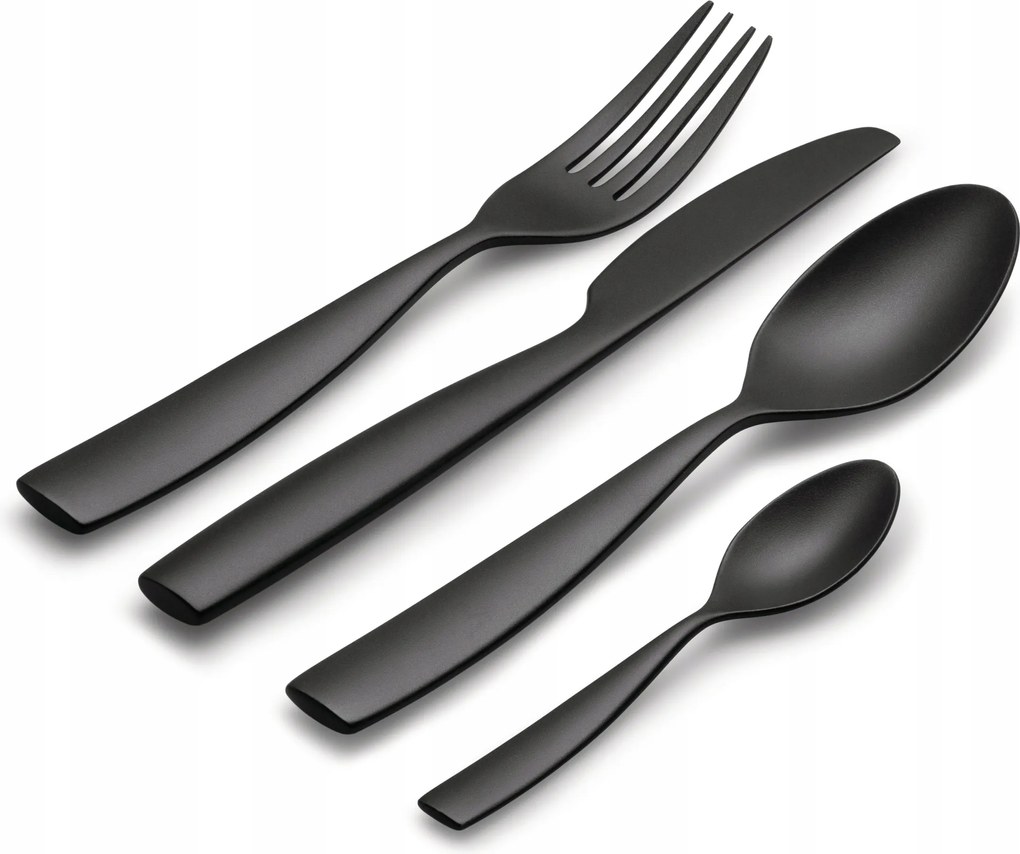 Alessi Dressed Melamin evőeszköz 16 El. Fekete