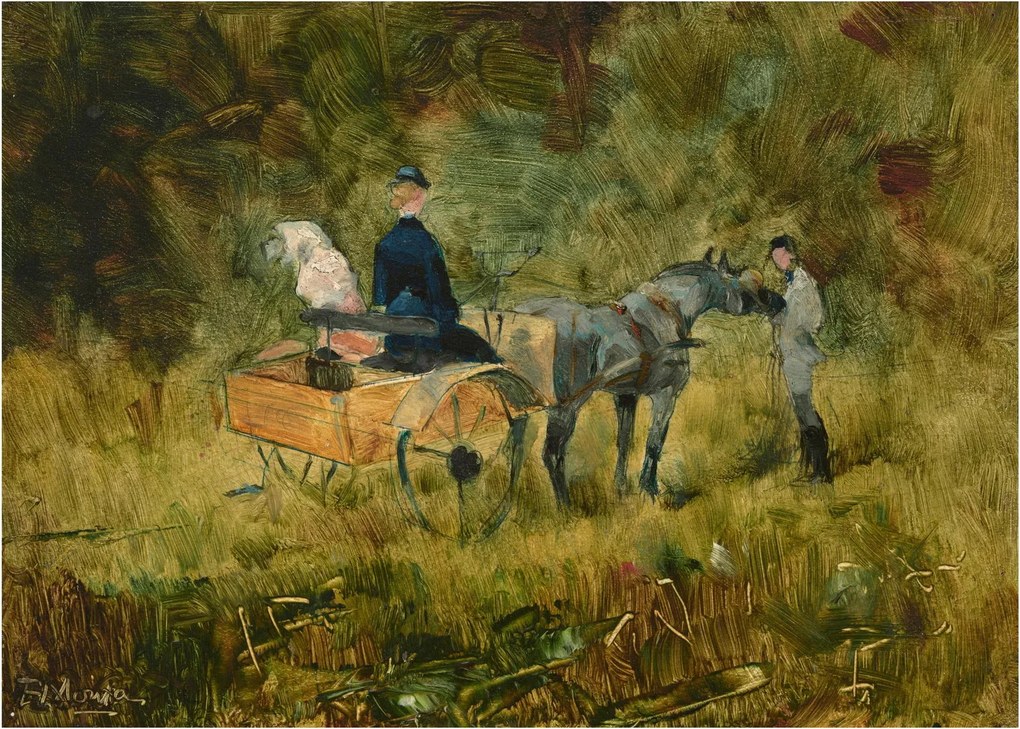 Üveg kép - Henri de Toulouse-Lautrec, The Trap, reprodukciók (70x50 cm)