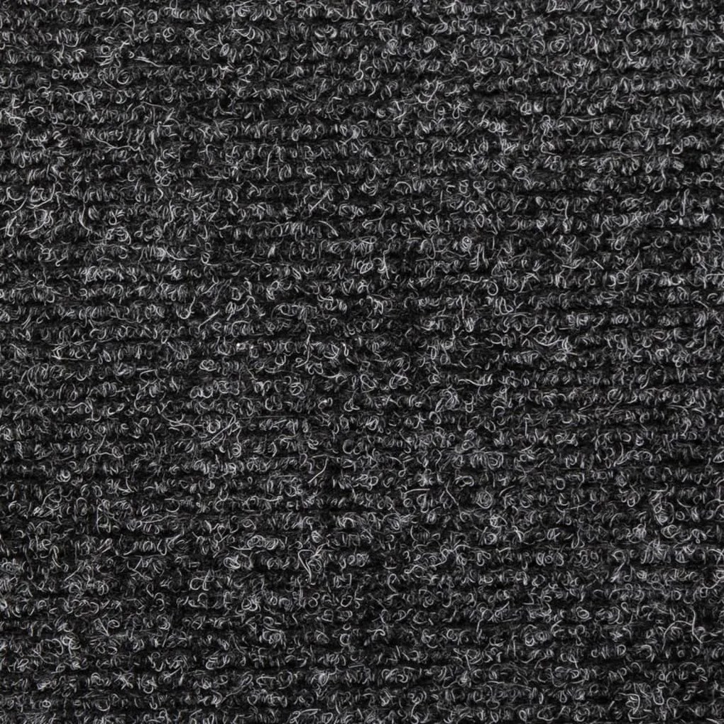 5 db szürke tűlyukasztott lépcsőszőnyeg 65x21x4 cm