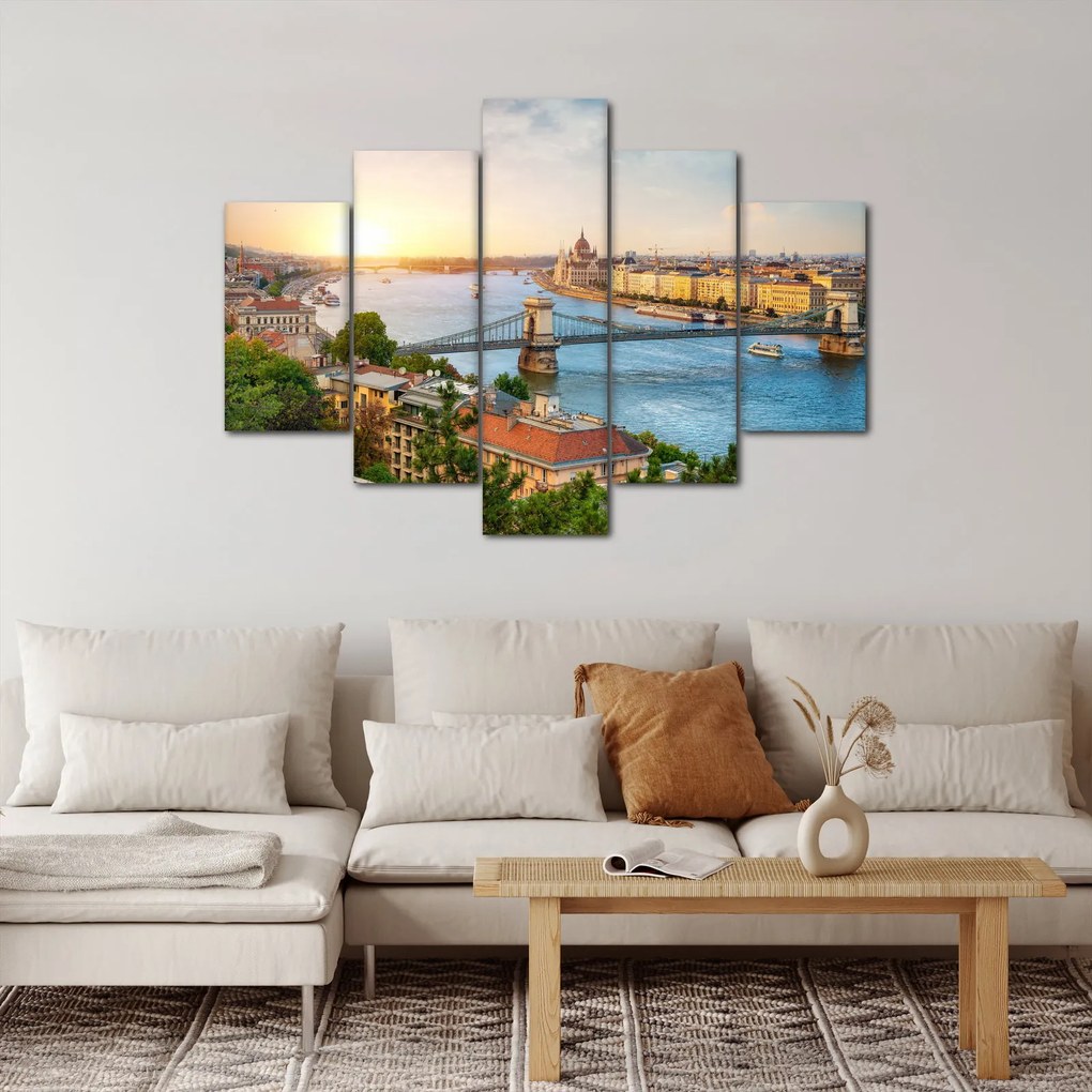 Budapest képe folyóval (150x105 cm)