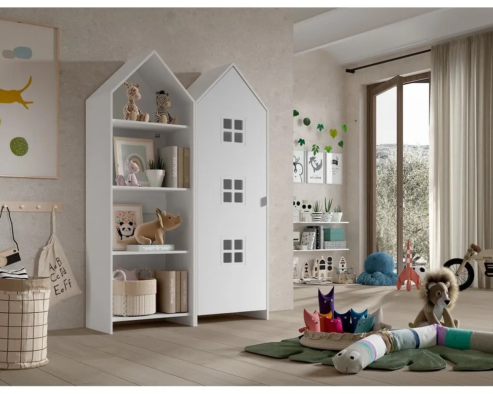 Fehér nyitott gyerek ruhásszekrény 115x171,5 cm CASAMI BRUGES – Vipack