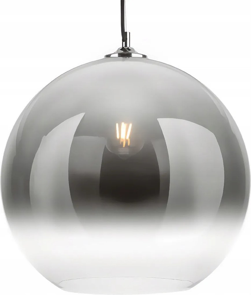 Mennyezeti Lámpa Ezüst Üveg Függeszték Modern Buborék 40X36,5 CM E27