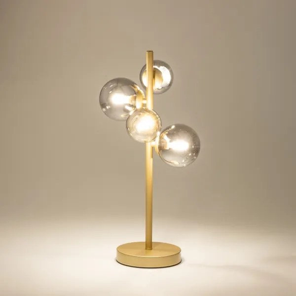 Brilagi - LED Asztali lámpa MILLA 4xG9/3W/230V arany/füstös