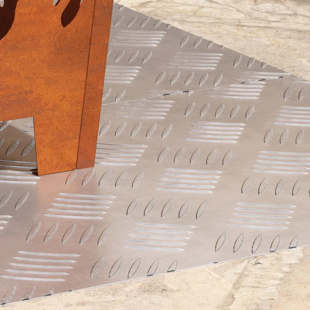 Rácsos lemezek 2 pcs Ezüst 90 x 40 cm Alumínium