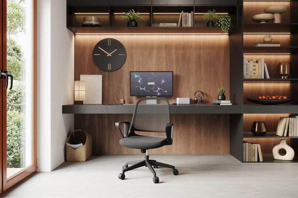 SENSE7 Sopty fekete irodai forgószék fekete