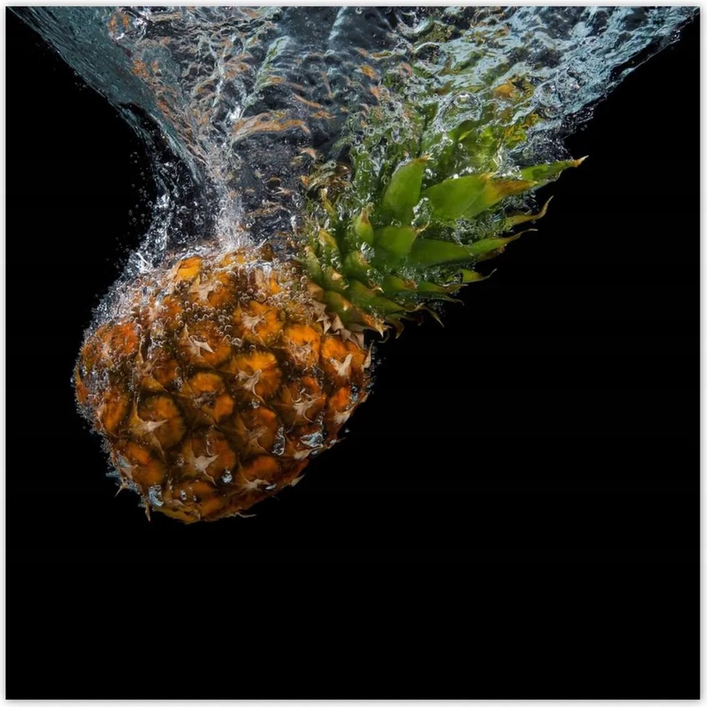 Poszterek 30x30 Ananász a vízbe esik