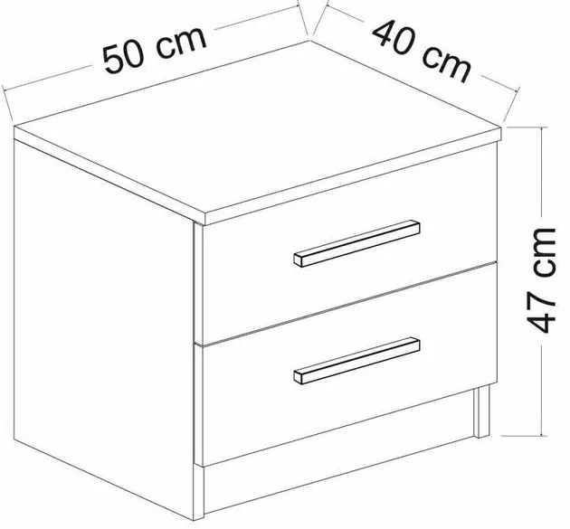 Éjjeliszekrény Kale - 4921