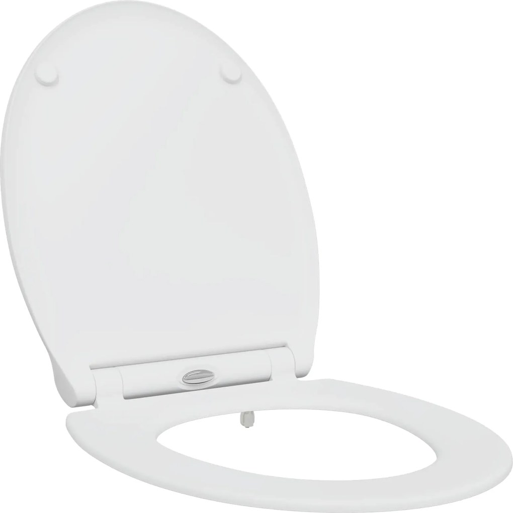 vidaXL WC ülőke Fehér 47 x 37,5 x 3,8 cm Duroplast