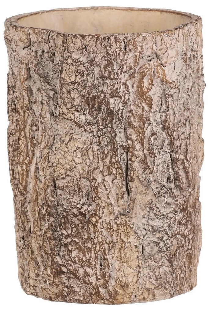 Virágcsomagoló fa kérget utánzó, 16 x 16 x 21 cm,beton, 16 cm