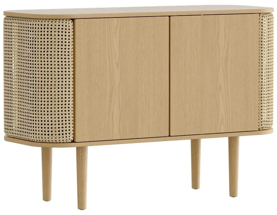 Natúr színű alacsony komód tölgyfa dekorral 109x75 cm Treasures – UMAGE