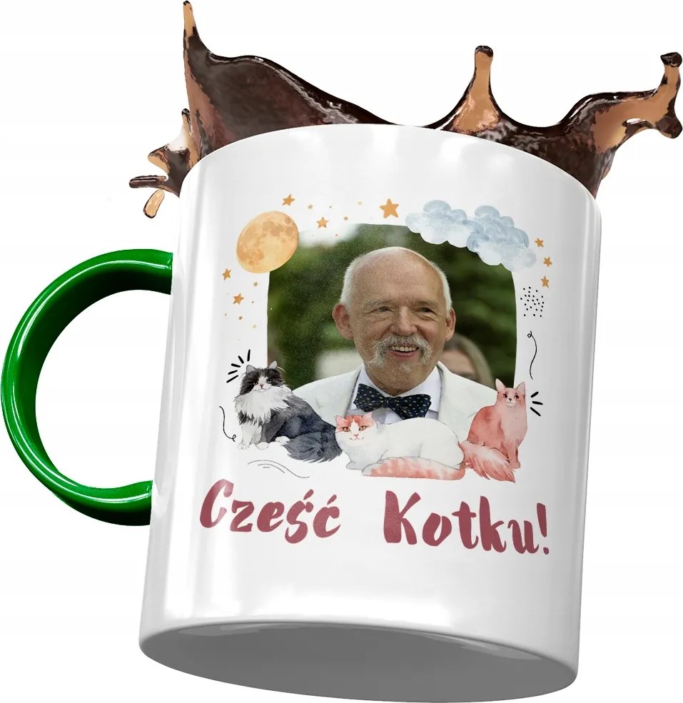 Zöld Janusz Corwin Mikke Bögre Ajándék Nyomtatott Fotóval