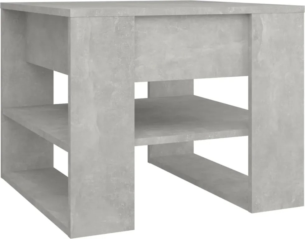 vidaXL betonszürke szerelt fa dohányzóasztal 55,5x55x45 cm