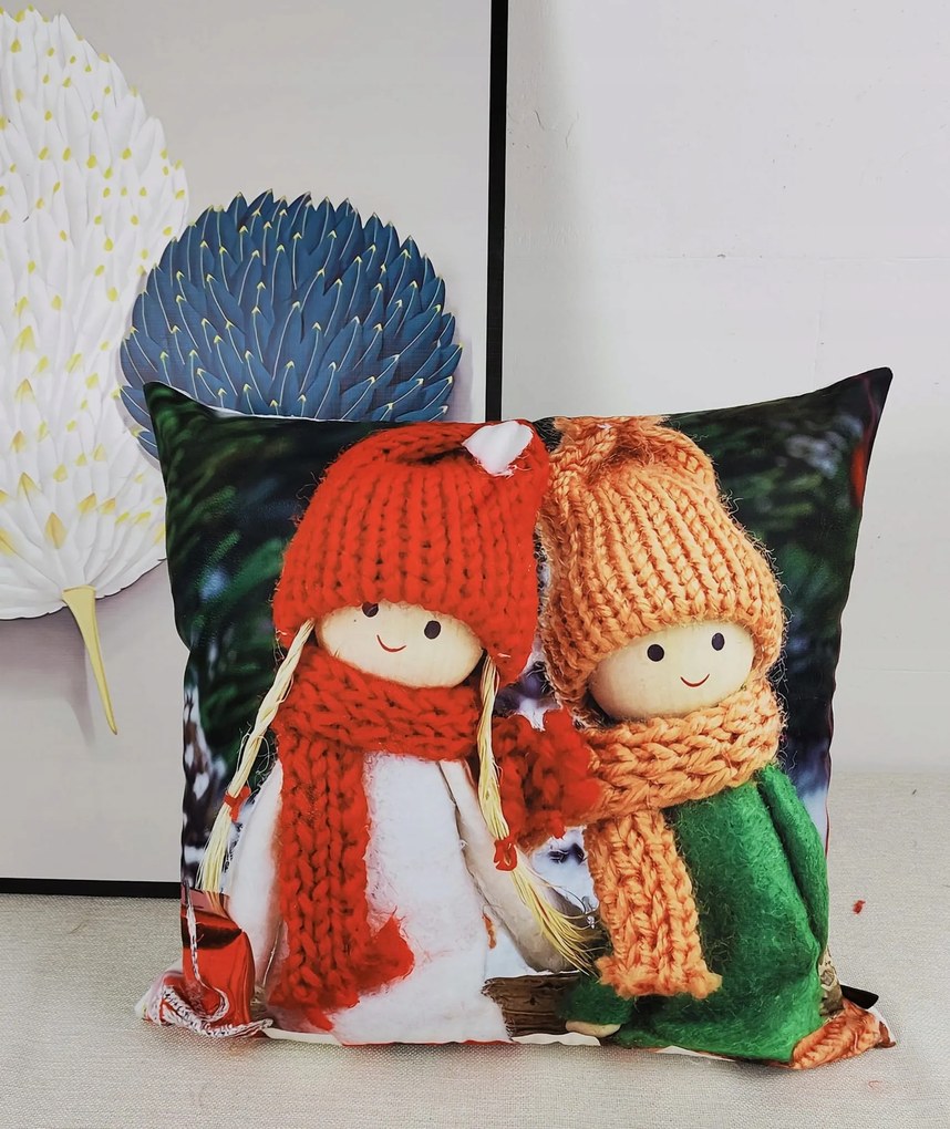 Dekoratív párnahuzat 40x40 cm Karácsonyi