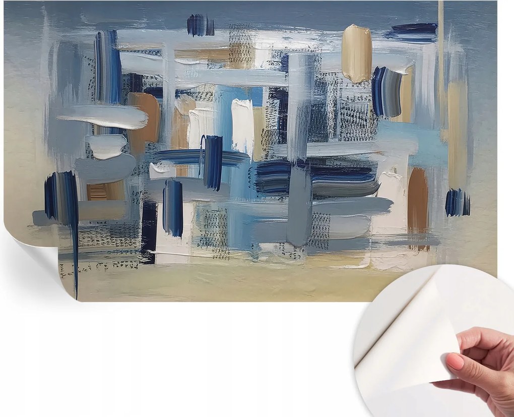 Öntapadós Stílusos Fotótapéta Dekoratív Ecsetek Absztrakt 416x254 cm