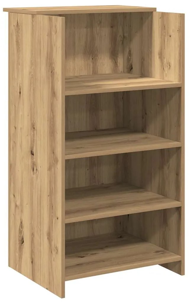 recepciós pult kézműves tölgy 135x50x103,5 cm szerelt fa
