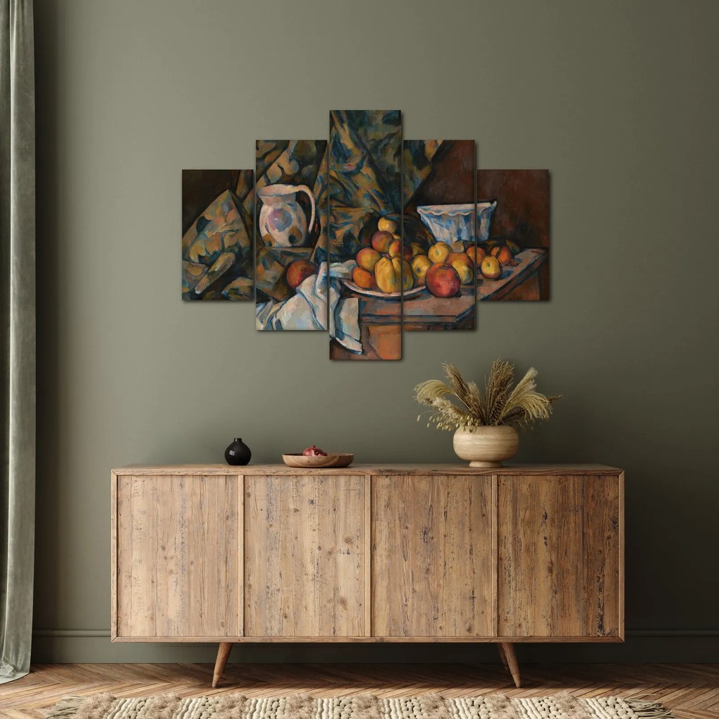 Kép - Paul Cézanne, Still Life with Apples and Peaches, reprodukciók (150x105 cm)