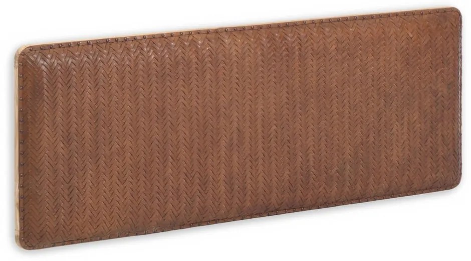 Barna bőr ágytámla 163x60 cm Natesa – Kave Home
