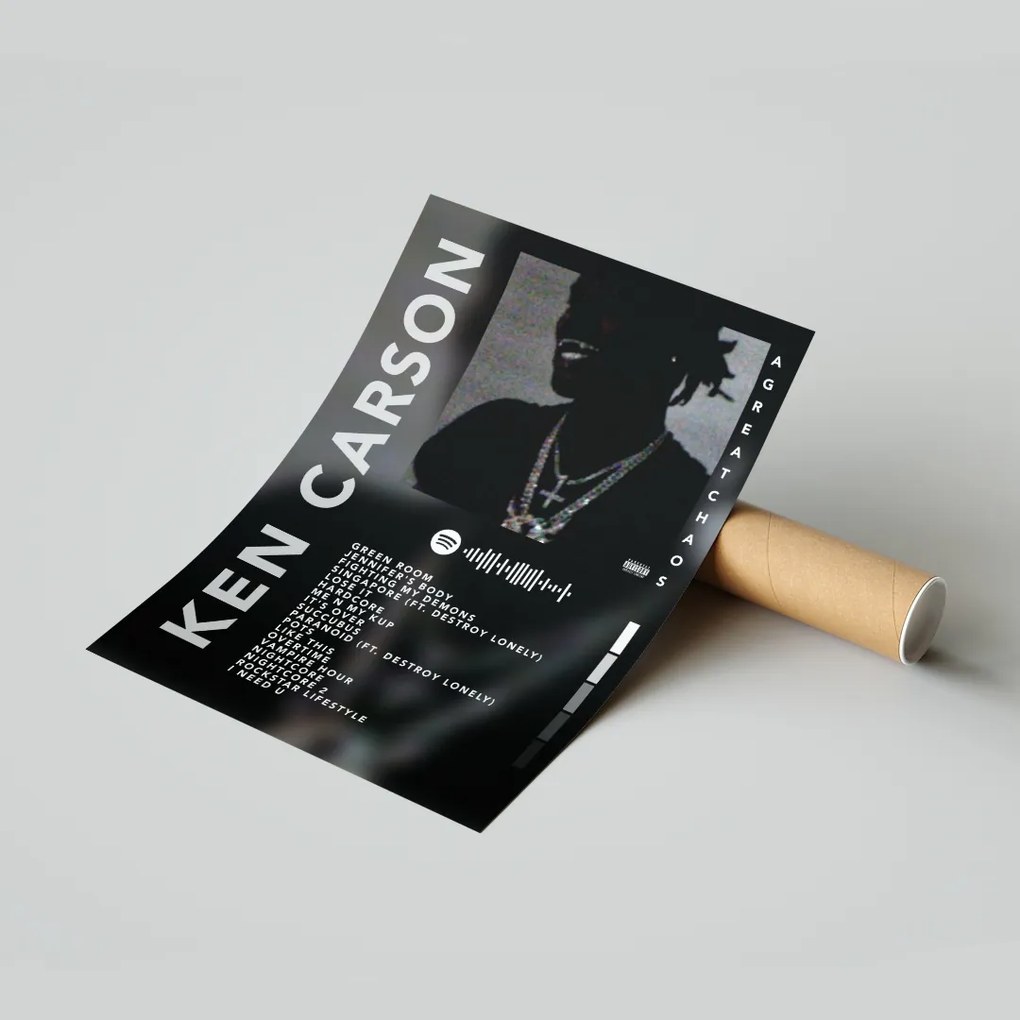 Poszter Album Ken Carson A Great Chaos 20x30 cm Ajándék ötlet