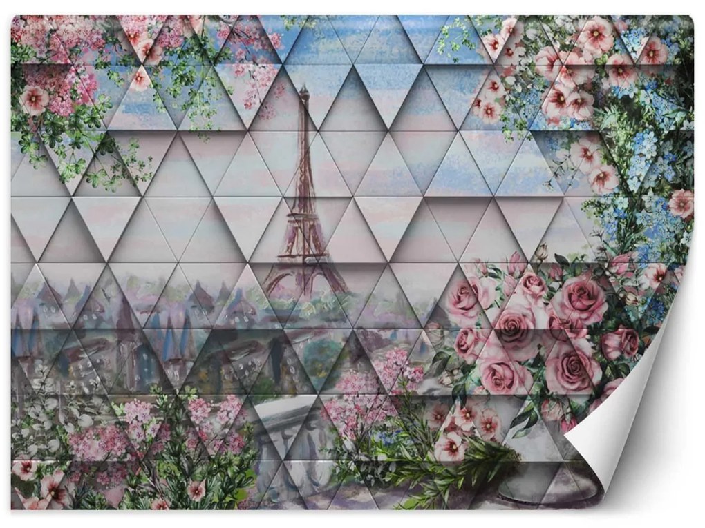 Gario Fotótapéta Eiffel-torony tavasszal Anyag: Vlies, Méret: 150 x 105 cm