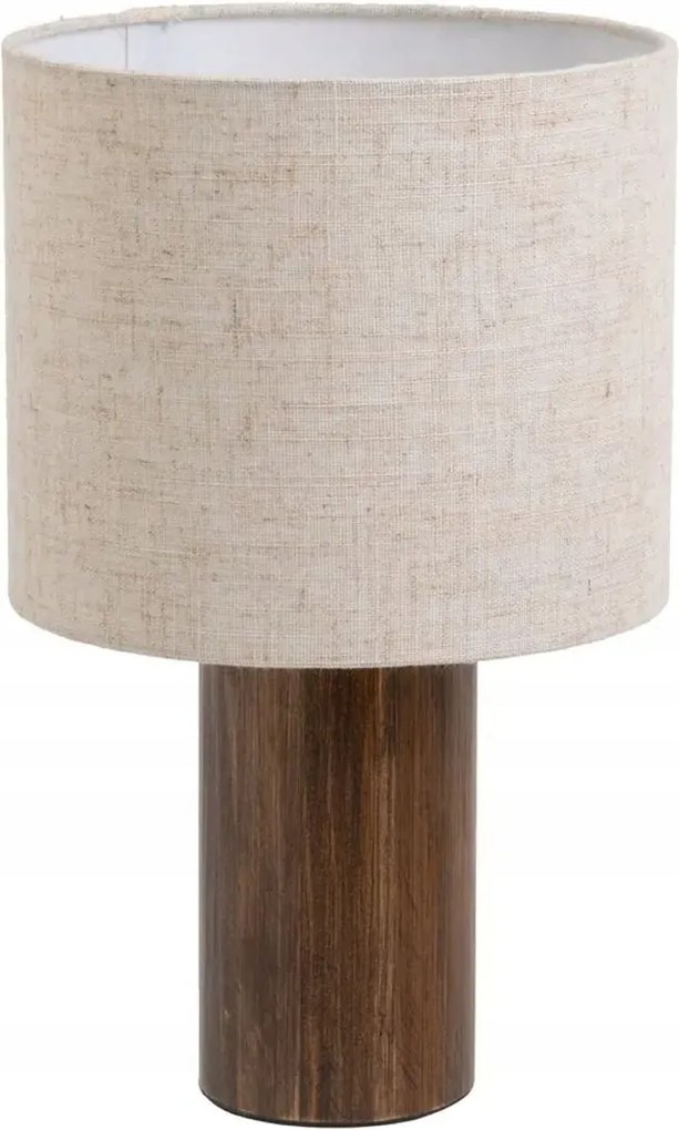 Asztali Lámpa Álló Éjjeli Lámpa 32 CM Fa Lenvászon Lámpabúra Boho Stílus