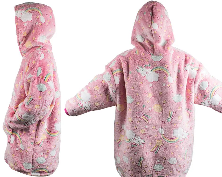 Zaparkorun Gyerek pulóver - sötétben világító - rózsaszín