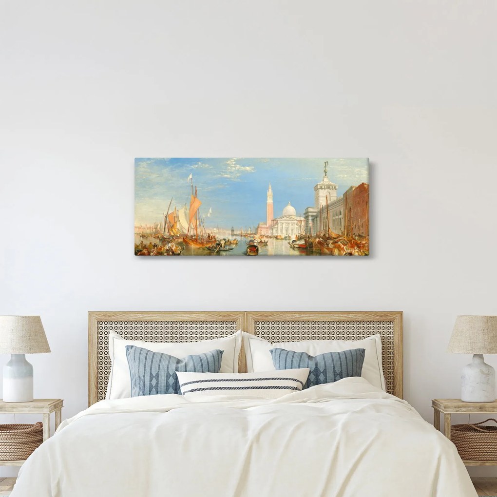 Kép - Joseph Mallord William Turner, Venice the Dogana and San Giorgio Maggiore, reprodukciók (120x50 cm)