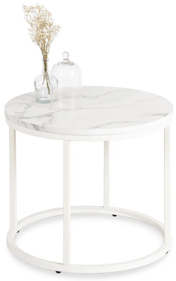 Dohányzóasztal Fehér Márvány AGNES
