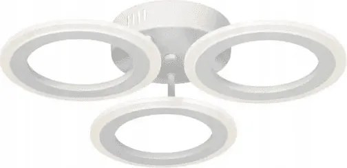 Fehér spinner lámpa, statikus kerekek Led karikákkal, fürdőszoba világítás