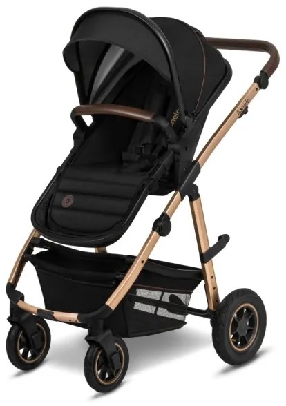 Lionelo - Kombinált 3 az 1-ben babakocsi AMBER Fekete ónix