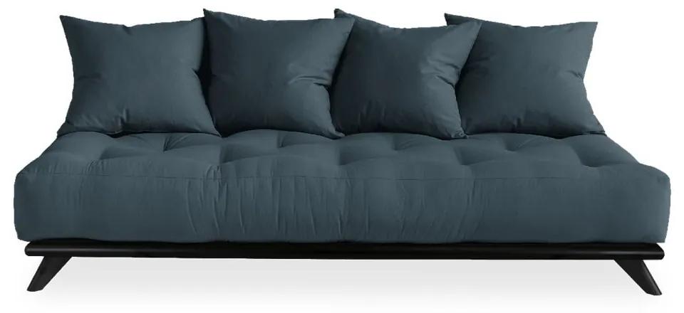 Senza Black/Petrol Blue kék kanapé - Karup Design