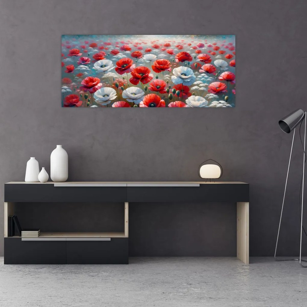 Kép - Pipacsmező (120x50 cm)