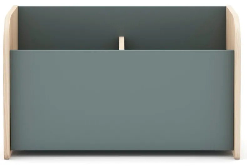 Szürkészöld gyerek könyvespolc 70x42x35 cm Esteban – Marckeric