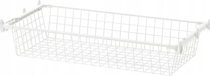 Ikea Hjalpa Drótkosár fehér 80x40 cm
