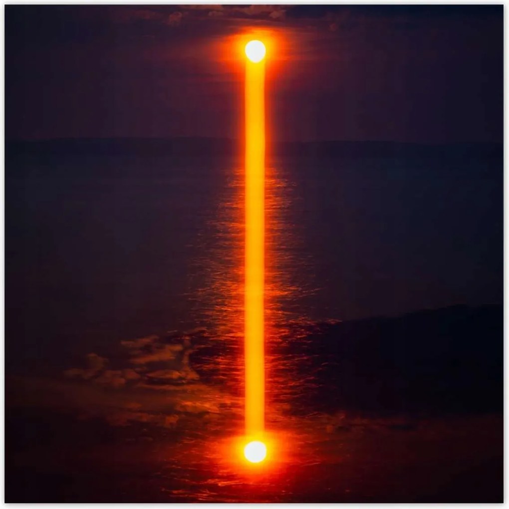 Poszterek 30x30 Naplemente tükröződés