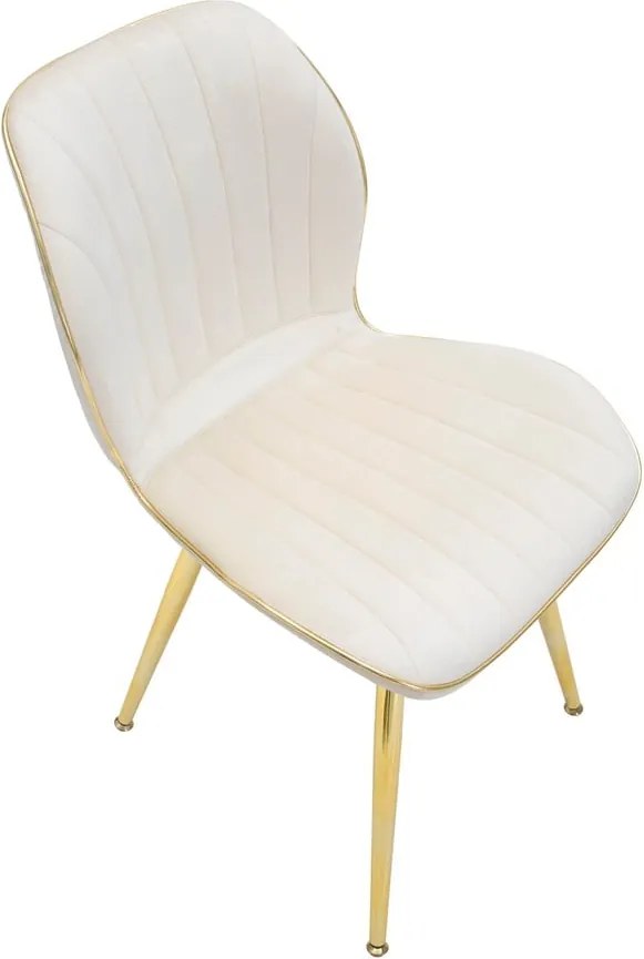 Krémszínű étkezőszék szett 2 db-os Paris – Mauro Ferretti