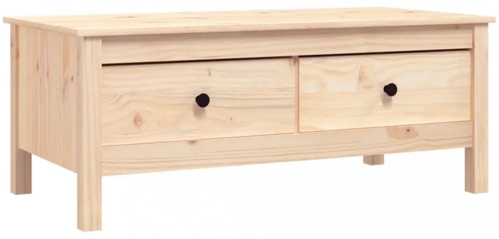 tömör fenyőfa dohányzóasztal 100 x 50 x 40 cm