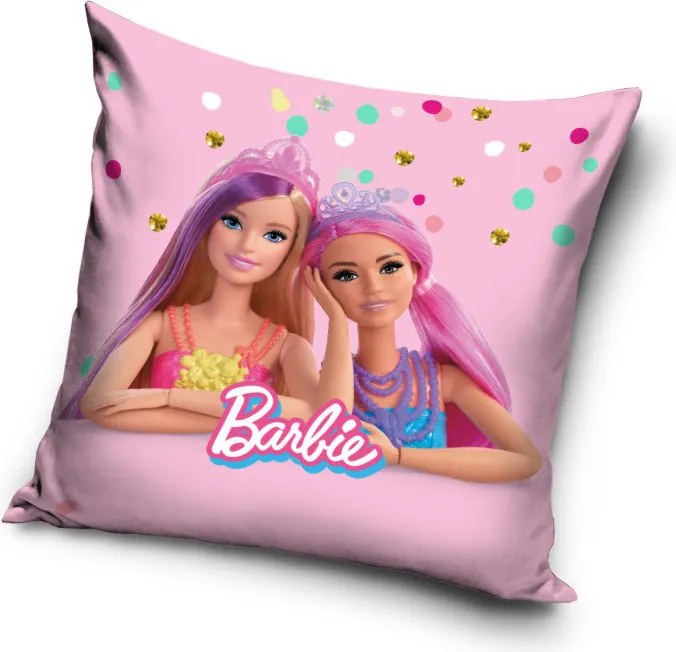 Barbie Friends párnahuzat 40x40 cm Velúr