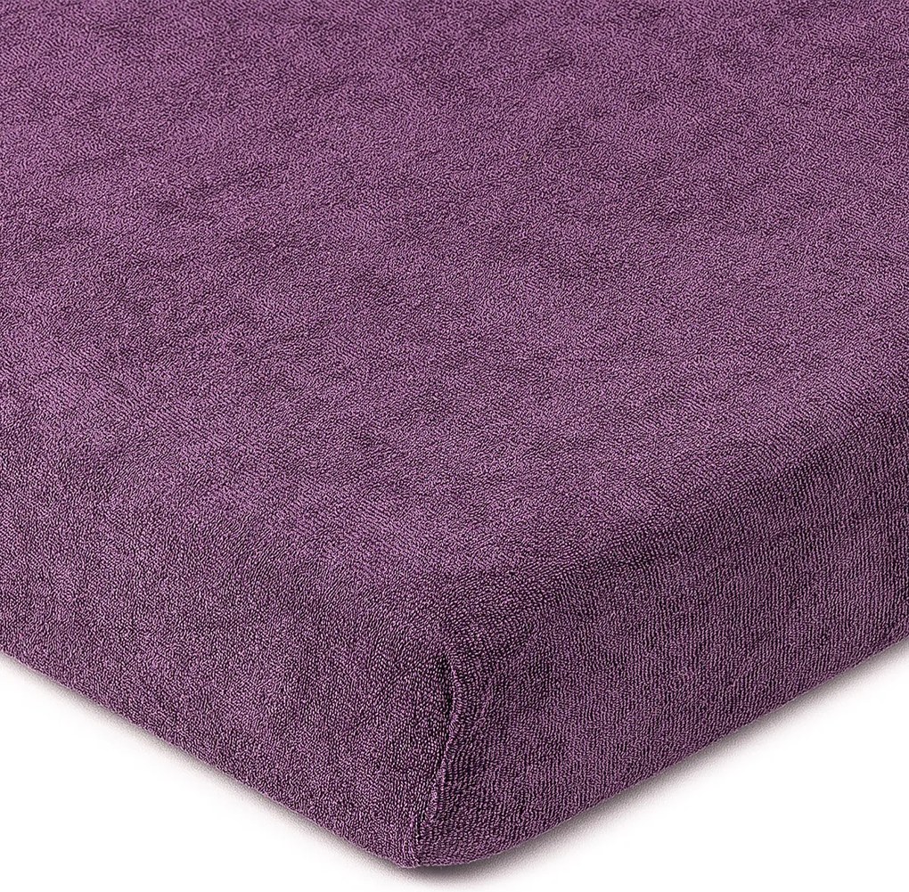 4Home frottír lepedő lila, 140 x 200 cm