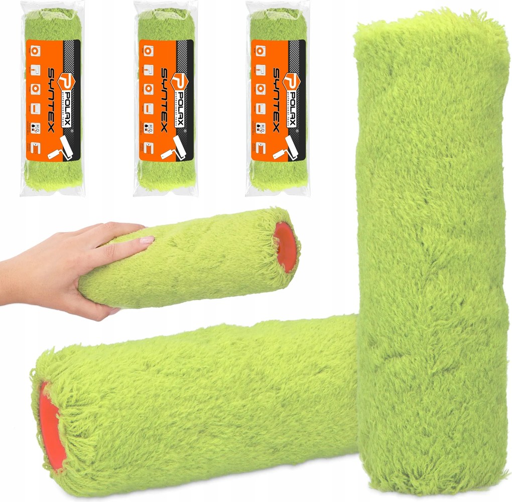 3x Festőhenger 25 cm Utántöltő Professzionális Mennyezeti Falfesték Sh