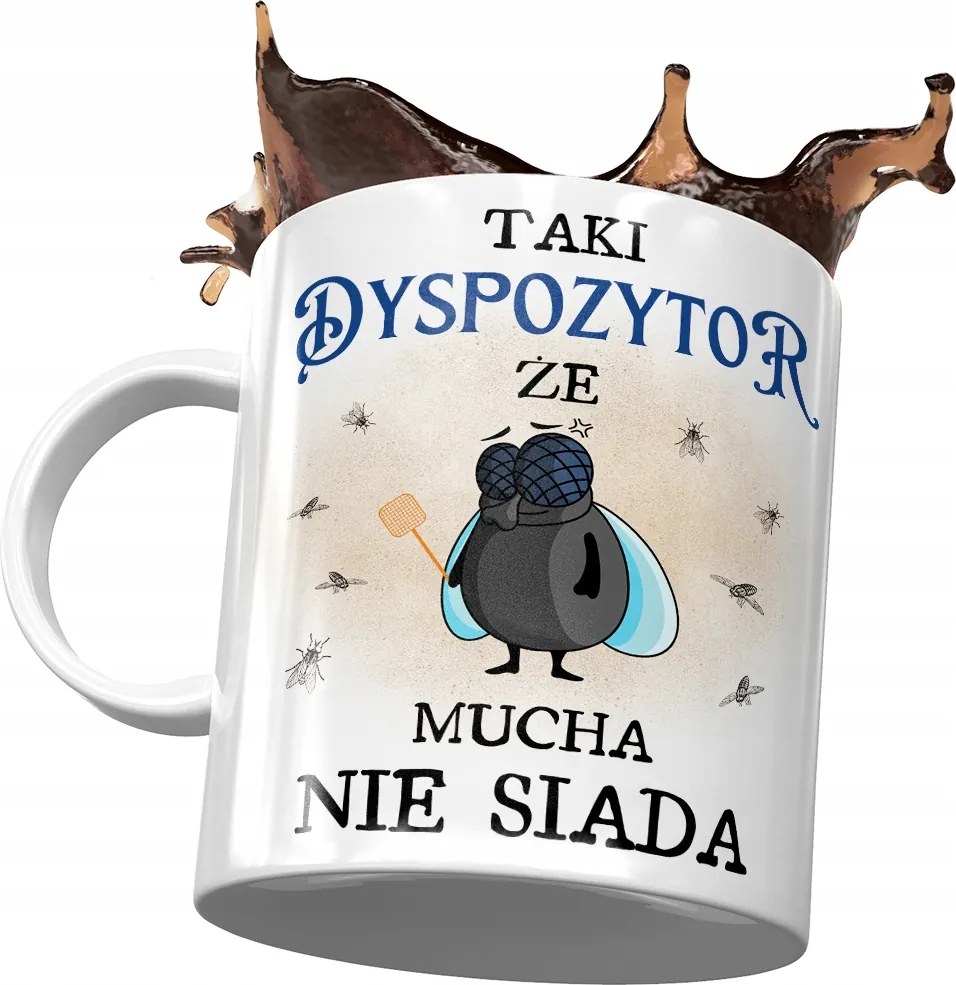 Bögre Diszpécsernek Hogy A Legyek Nem Ülnek Ajándék Nyomtatott Fotóval